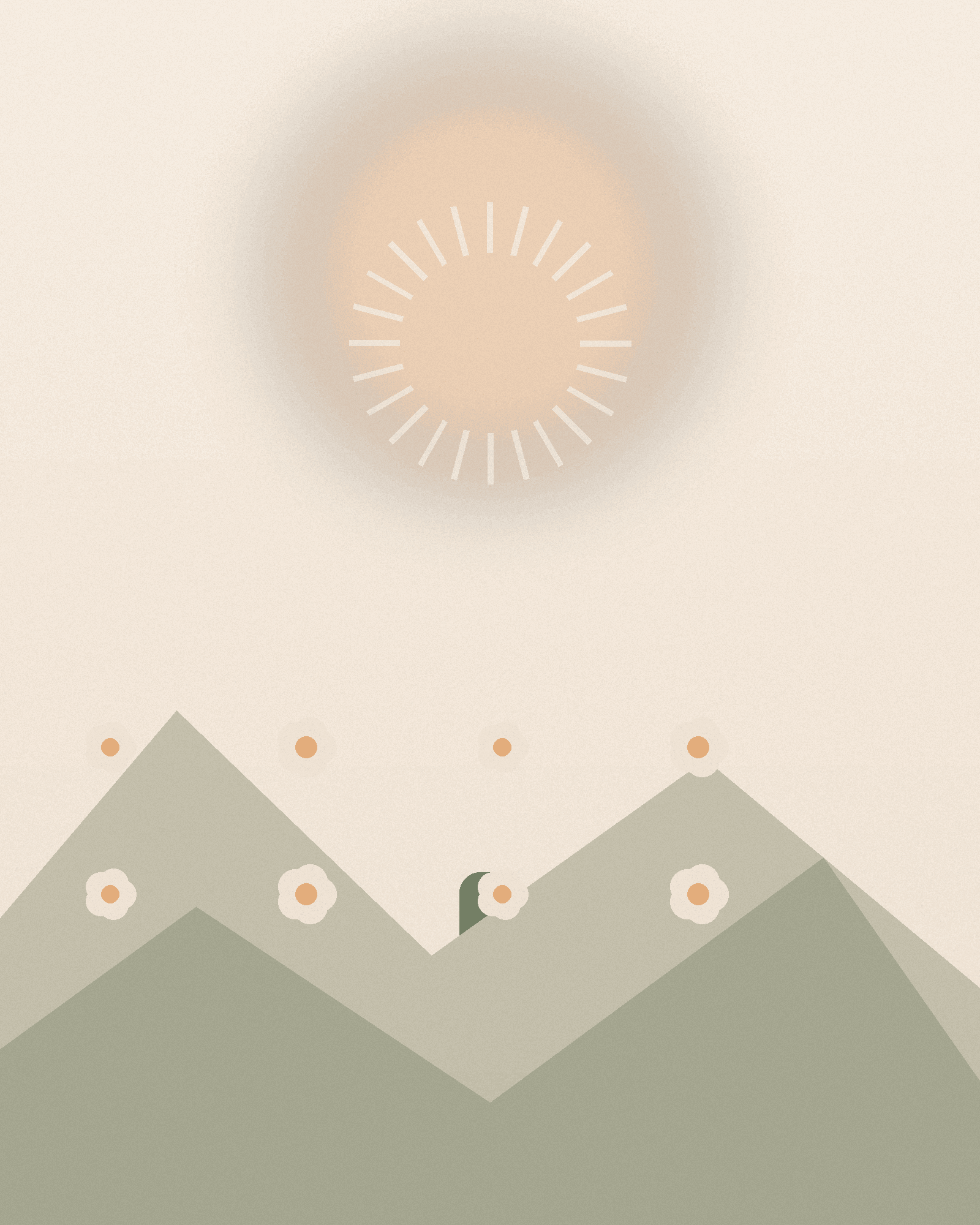 Minimal Christian Easter floral cross wallpaper Easter wallpaper