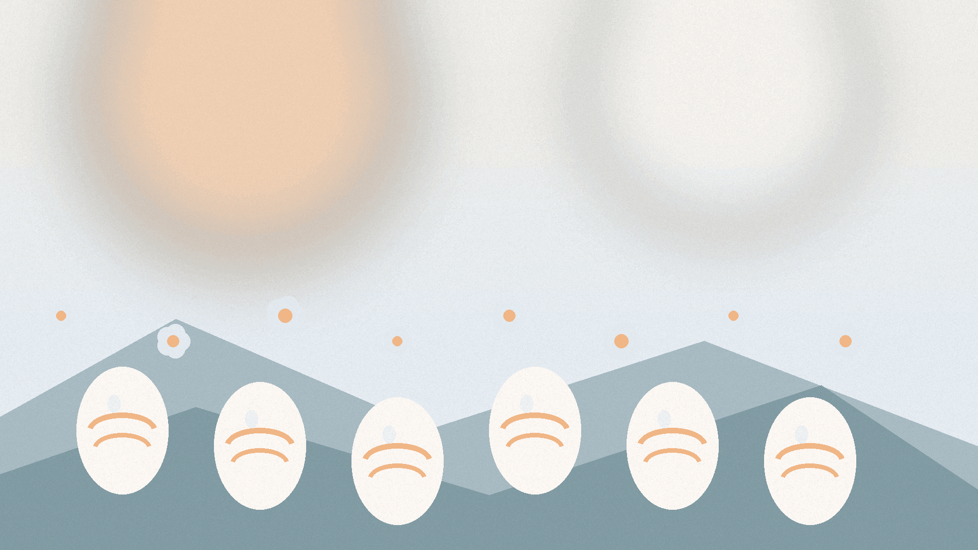 Cloudy pastel Easter desktop background Easter wallpaper